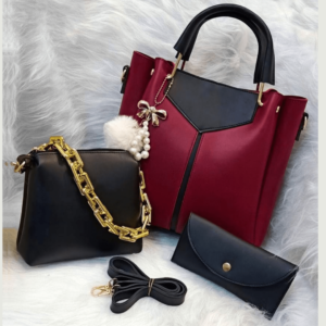 Women’s Leather Plain Top Handle Shoulder Bag